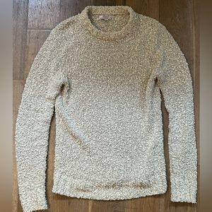 J. Crew Wallace & Barnes Boucle Sweater XS off white beige cream